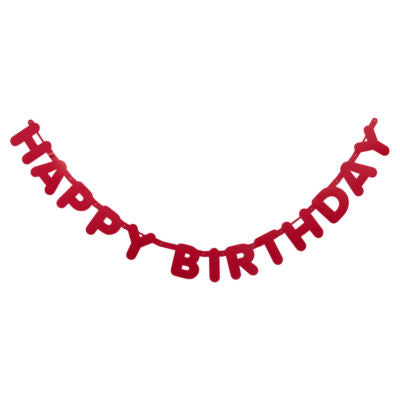 George Home pink happy birthday garland, UK version