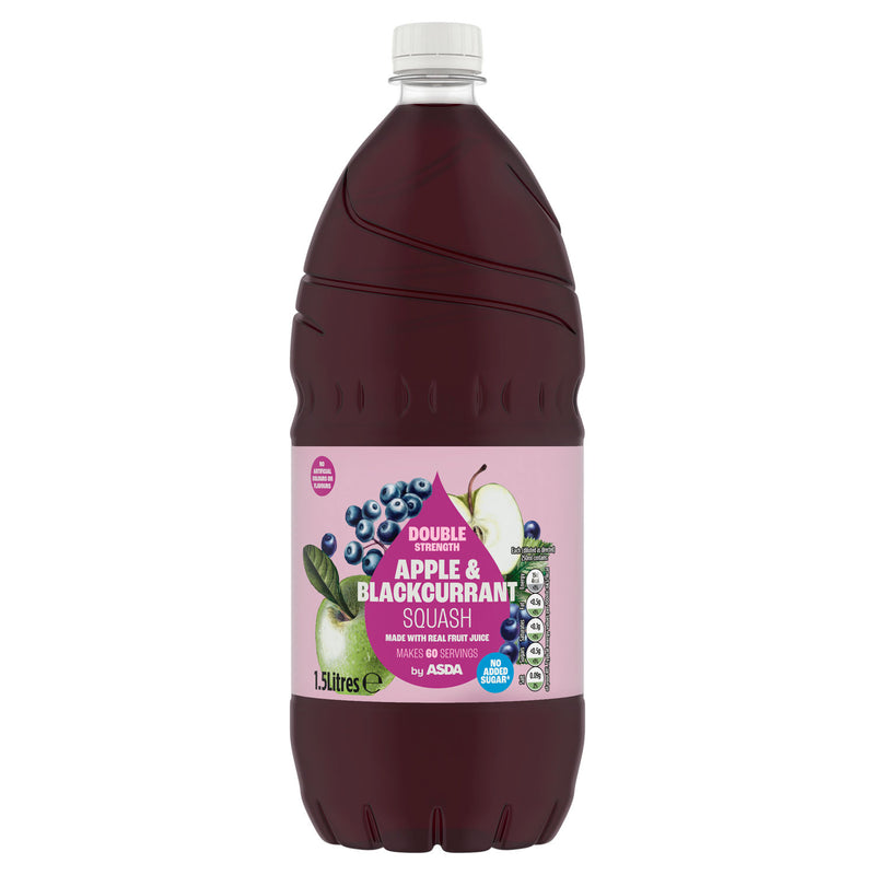 ASDA Apple & Blackcurrant Squash 1.5L - British product