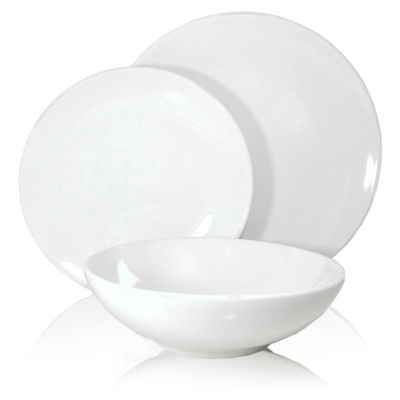 George Home Basic White dinner set, UK version
