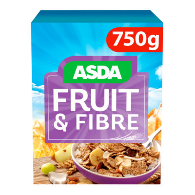 ASDA Fruit & Fibre cereal pack 750g - British product