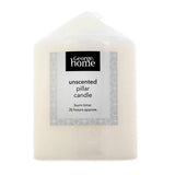 George Home unscented cream large pillar candle - British product