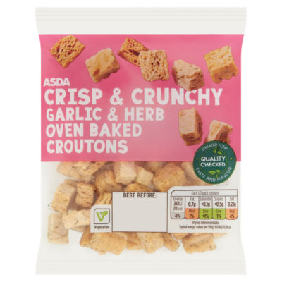 ASDA Garlic Herb croutons 40g - British product