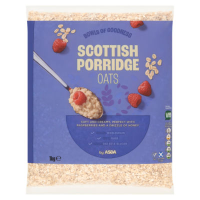 ASDA Scottish whole grain porridge oats 1kg - British product