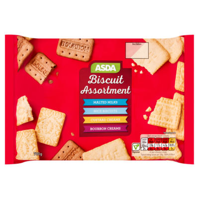 ASDA Biscuit Assortment 550g, imported from the UK