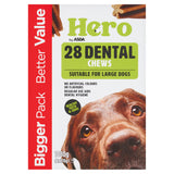 Hero by ASDA 28 Dental Chews for large dogs 4 x 270g, UK version