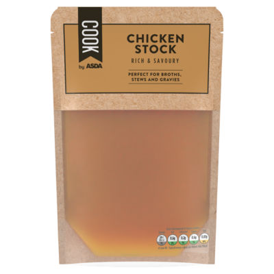 Cook by ASDA Chicken Stock Seasoned 450g - British product