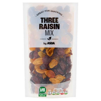 ASDA Three Raisin Mix 200g dried fruit blend, UK version