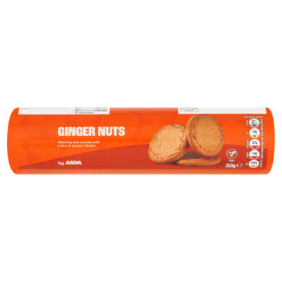 ASDA Ginger Nuts biscuits 250g, UK version