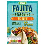 ASDA Sizzlin Fajita Seasoning 30g, imported from the UK