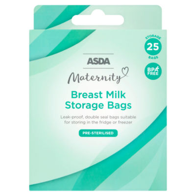 ASDA maternity breast milk storage bags 25 pack - British product