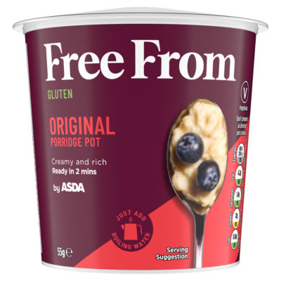 ASDA porridge pot gluten free 55g - British product
