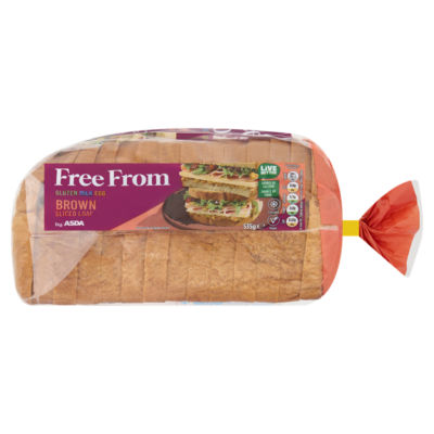 ASDA Free From Brown Sliced Loaf 535g - British product