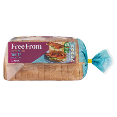 ASDA Free From white sliced bread gluten free 535g - British product