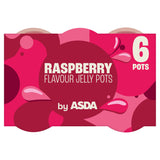 ASDA raspberry flavour jelly pots 6 x 120g - British product