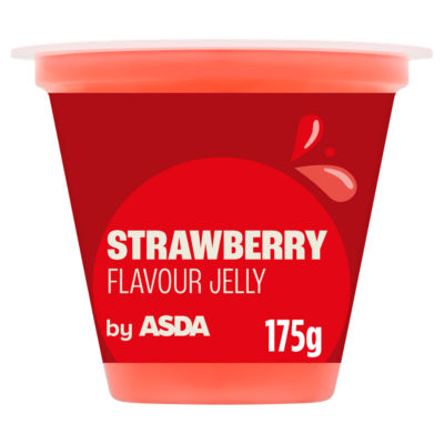 ASDA Erdbeer-Aroma Gelee-Becher 175g