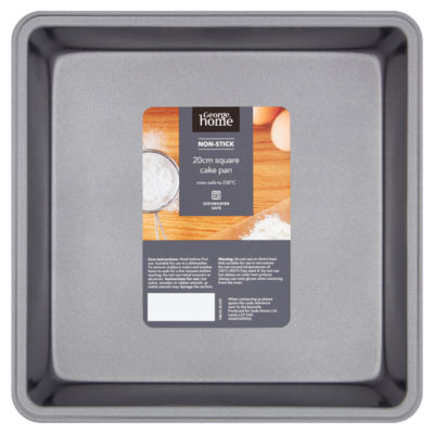 George Home non-stick square cake pan 20cm, UK version