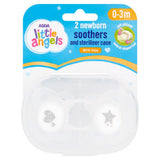 ASDA Little Angels newborn soothers with steriliser case 0-3 months, imported from the UK
