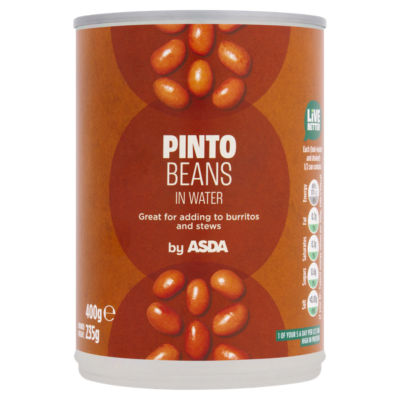 ASDA pinto beans in water tin 400g - British product