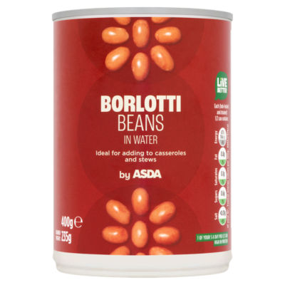 ASDA Borlotti beans in water 400g - British product