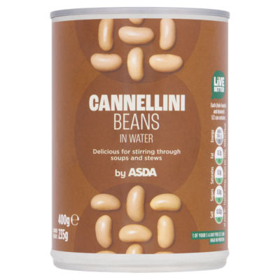 ASDA Cannellini Beans in Water canned beans 400g - British product