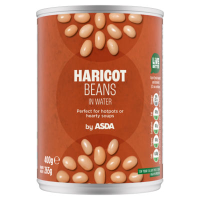 ASDA haricot beans in water 400g - British product