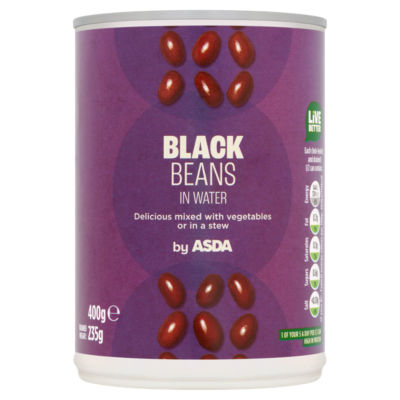 ASDA Black Beans in Water 400g - British product