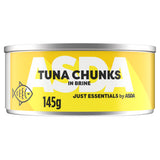 ASDA tuna chunks in brine 145g - British product