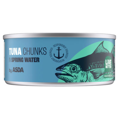 ASDA tuna chunks in spring water 145g - British product