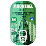 ASDA Mackerel Fillets Sun-Dried Tomato Basil Sauce 125g British product
