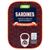 ASDA Sardines in Peri Peri Sauce 100g (British brand)