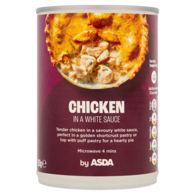 ASDA chicken in white sauce 392g - British product