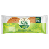 Pork Farms Porkless Pies 130g, imported from the UK