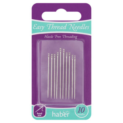 Haber Easy Thread Hand Sewing Needles 10 Pieces