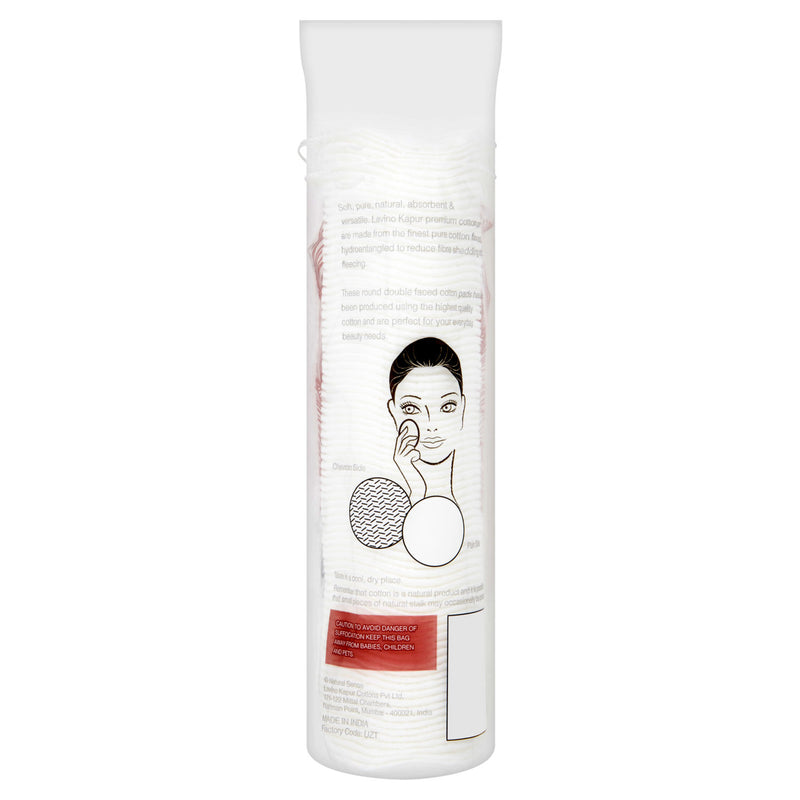 Lavino Kapur dual faced cotton pads 80 pads, imported from the UK