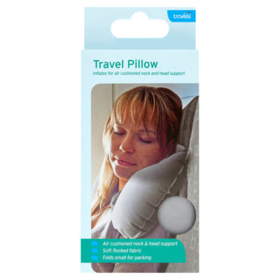 Travels inflatable travel pillow (British brand)