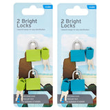 Travels Bright Locks colourful travel padlocks for suitcases (British brand)