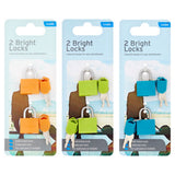 Travels Bright Locks colourful travel padlocks for suitcases (British brand)