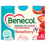 Benecol strawberry yogurt drink 6 x 67.5g - British product
