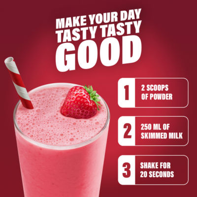 SlimFast strawberry meal replacement shake powder 365g (British brand)