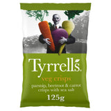 Tyrrells vegetable crisps sea salted 125g - British product