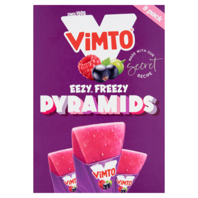 Vimto Eezy Freezy Pyramids 10 Pack British Sweet Treat