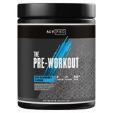 MyProtein The Pre-Workout blue raspberry 465g, imported from the UK