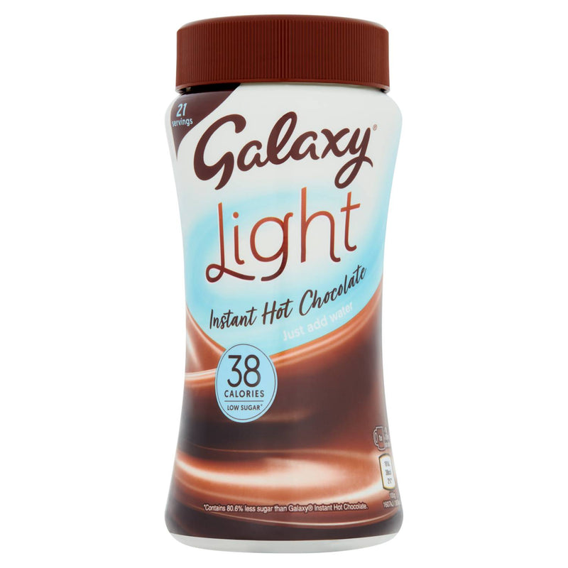 Galaxy light hot chocolate 210g, imported from the UK