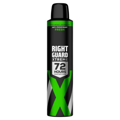 Right Guard Xtreme Fresh anti-perspirant spray 250ml, imported from the UK