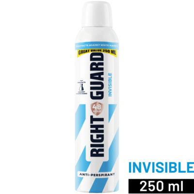 ASDA Right Guard Women 48h Anti-Perspirant Deodorant Invisible 250ml- Buy online at McGrocer