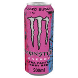 Monster energy drink Ultra Fantasy Ruby Red 500ml, imported from the UK