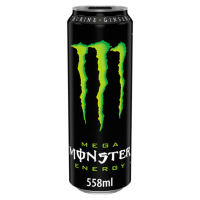 Monster energy drink Mega resealable can 558ml, UK version