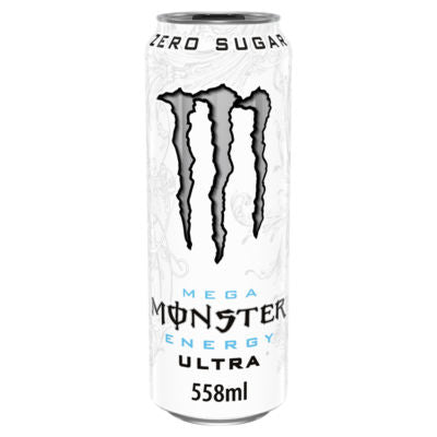 Monster Energy Ultra zero sugar energy drink 558ml can, UK version