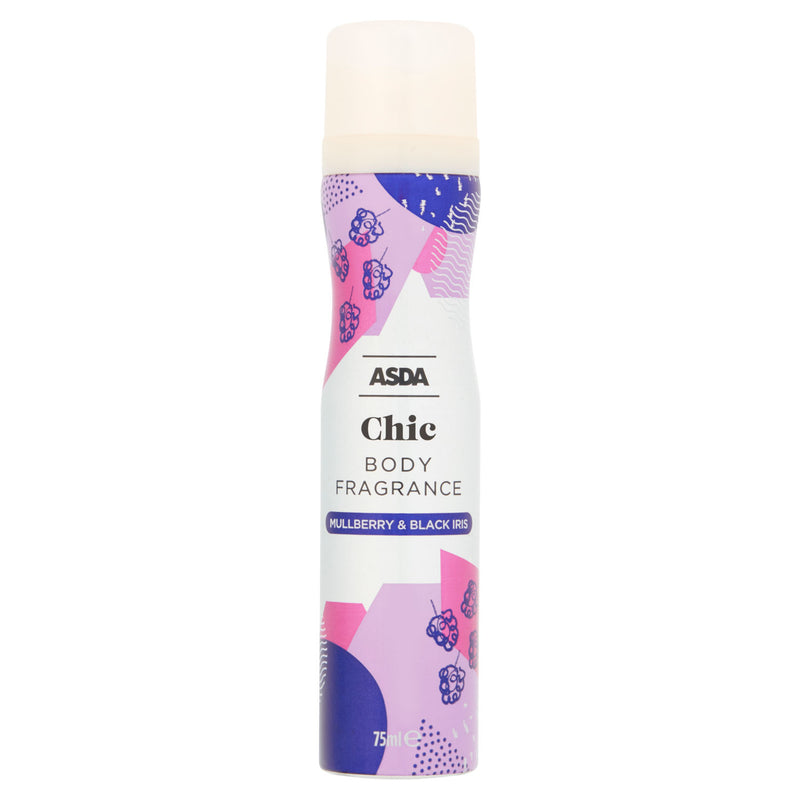 ASDA Chic Body Fragrance Mulberry & Black Iris 75ml - British product