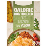 Lasaña de ternera con control de calorías ASDA, congelada, 350 g
